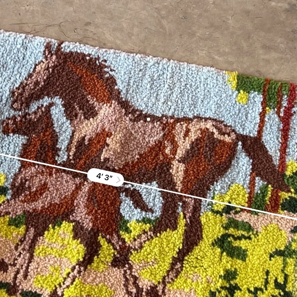 Wild Horse Tapestry Rug - Multicolor
